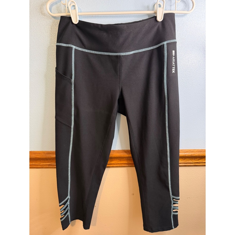 Ariat AriatTEK Heat Series Black Equestrian Riding Tights Leggings Small